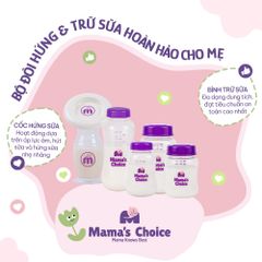 Cốc Hứng Sữa Bình Trữ Sữa Mama's Choice, Combo Hứng Sữa Trữ Sữa Tiện Lợi Cho Mẹ, Kiểm Định An Toàn Cho Bé
