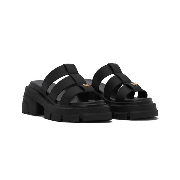  THE QUEEN WOLF CAGE SANDAL - BLACK 