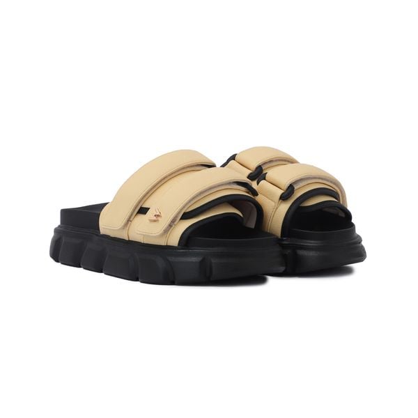  THEWOLF ESSENTIAL STRAP SLIDE SANDAL - YELLOW CREAM 
