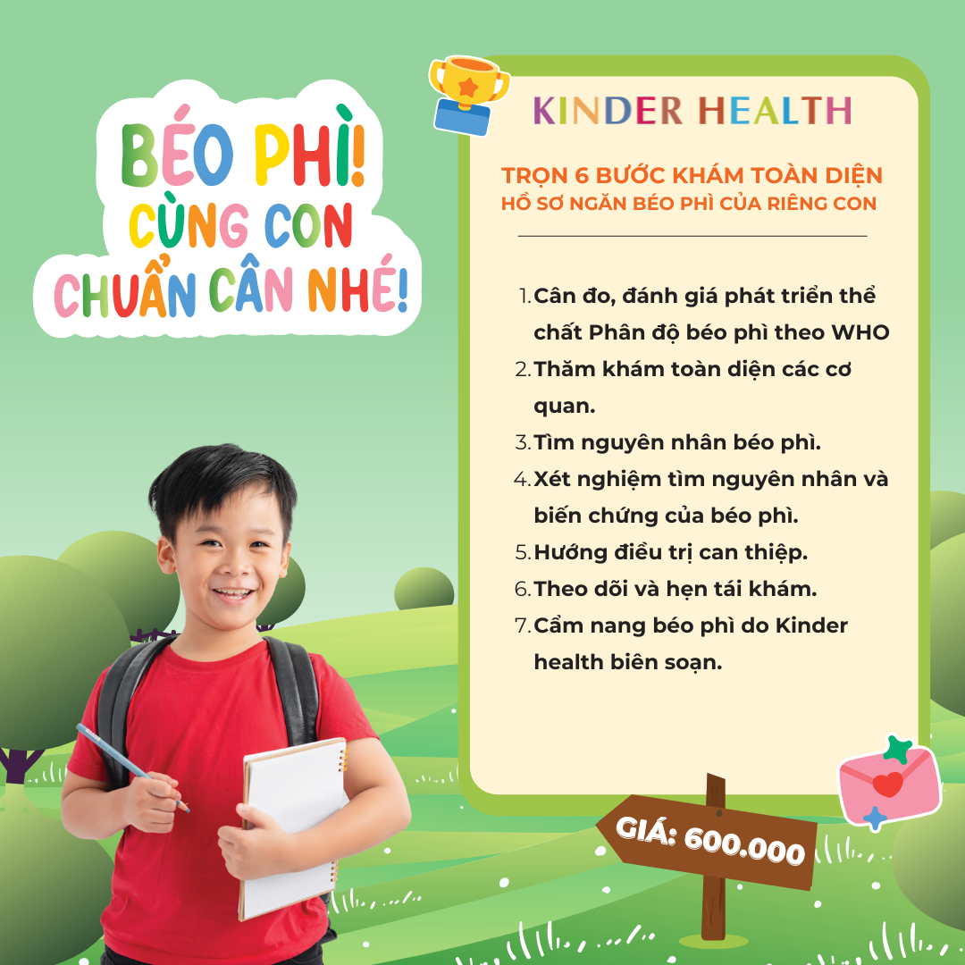  Gói khám ngừa béo phì - cùng con chuẩn cân 
