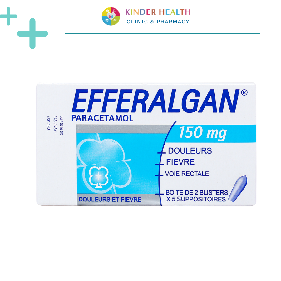  EFFERALGAN 150 MG VIÊN ĐẶT 
