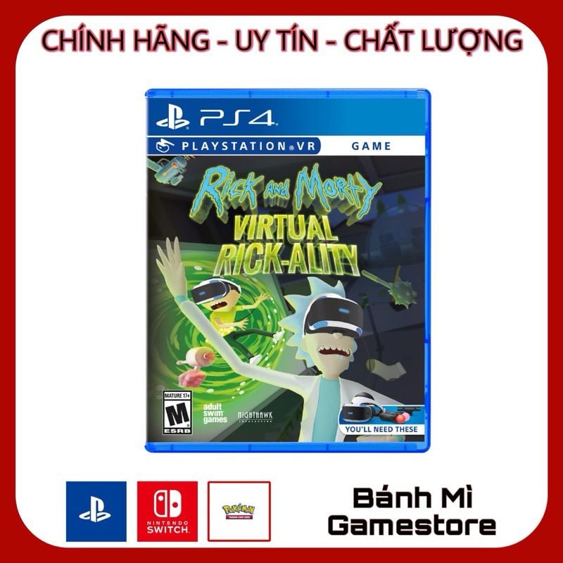 Game Rick Y Morty Ps4 Đĩa Game PS4 Rick And Morty: Virtual Rick