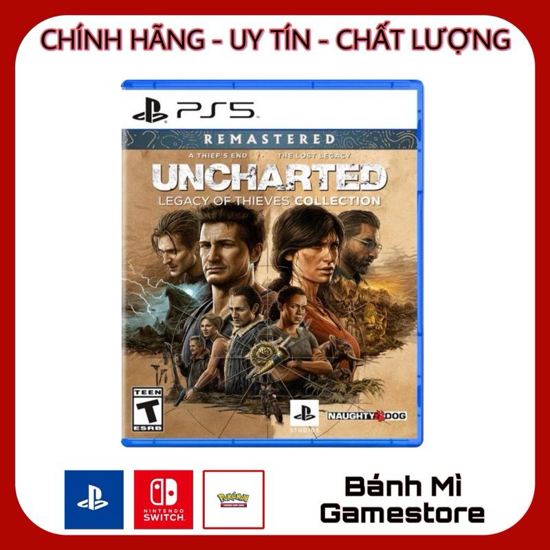 Đĩa game PS5 Uncharted Legacy of Thieves Collection Remastered