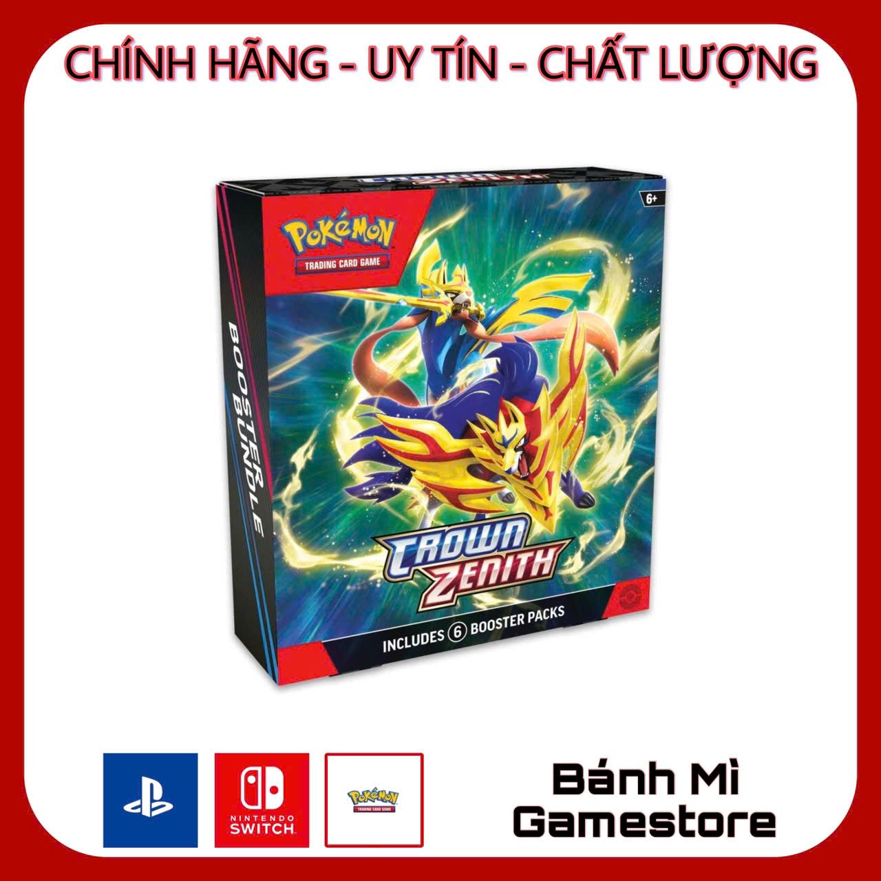 Pokemon TCG: Crown Zenith Booster Bundle  Bnh M Game Store| Cn Game  Cht, Nhai am M!