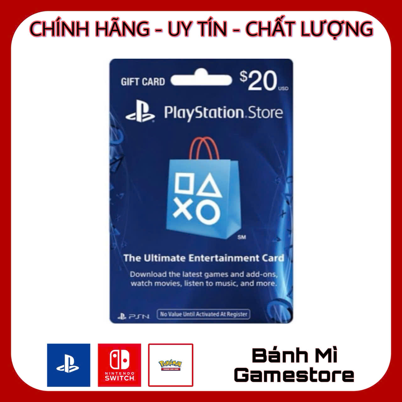 Thẻ PSN Gift Card US 25$ – Bánh Mì Game Store| Cắn Game Chất