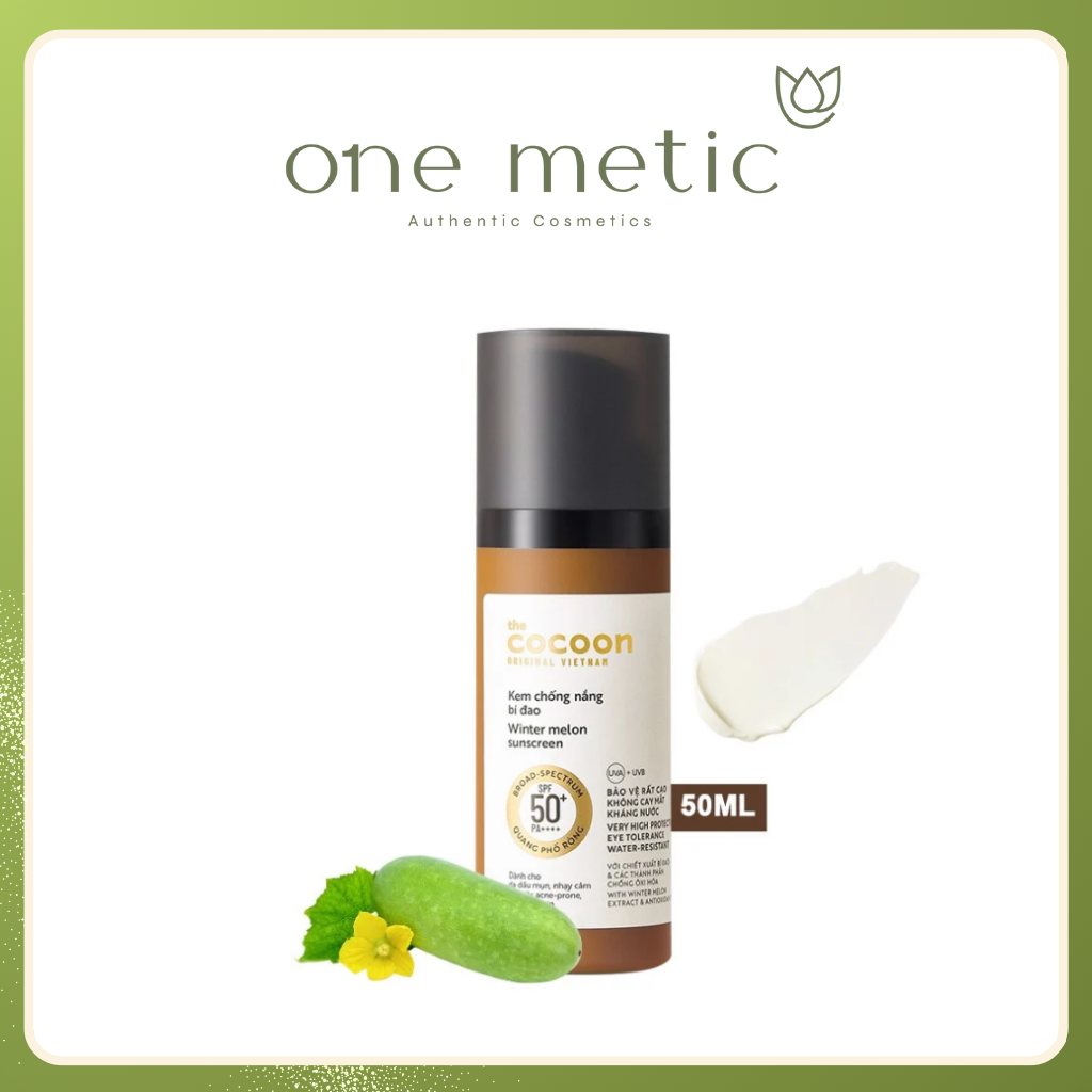 COCOON Kem Chống Nắng Bí Đao 50ML (Chai)