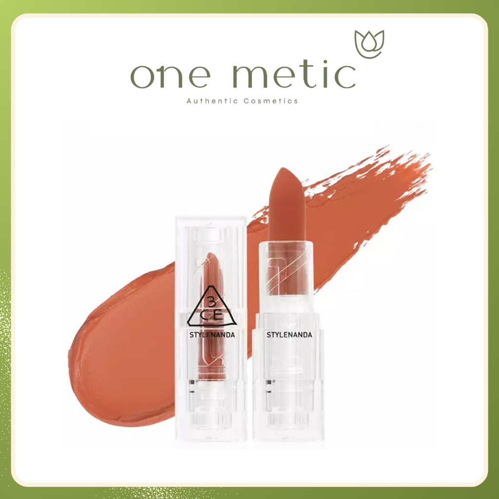 Son 3CE Soft Matte Màu Warming Wear -Đỏ Cam Gạch