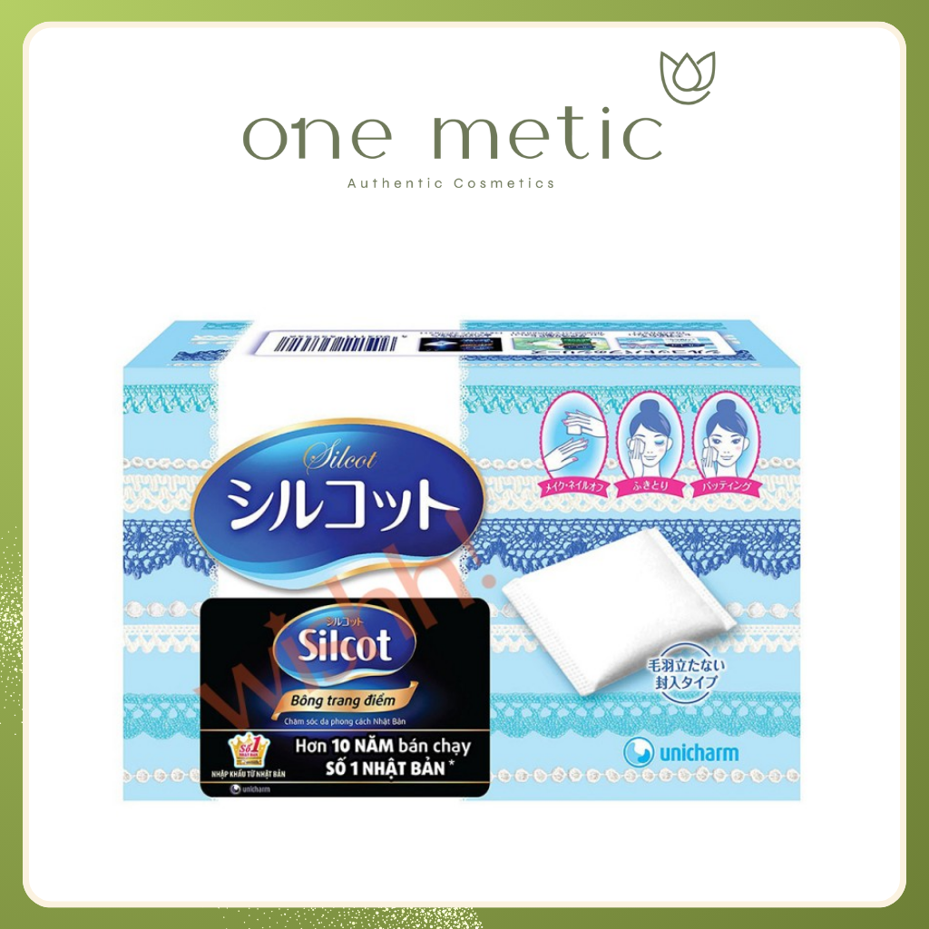 Bông Tẩy Trang Silcot Nhật Bản Cao Cấp 82 PCS XANH DƯƠNG