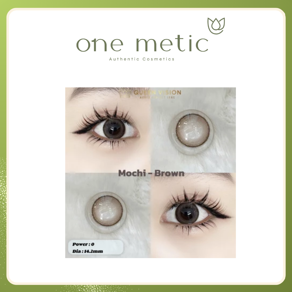 Lens mắt queen vision Mochi brown