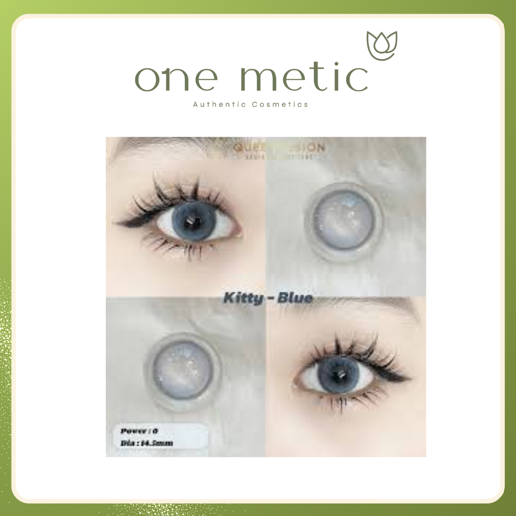 Lens mắt queen vision kitty blue