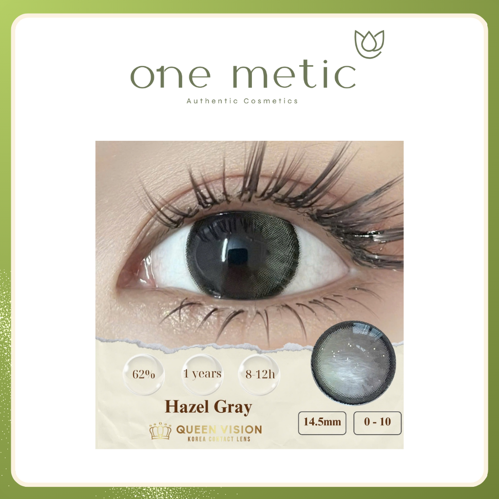 Lens mắt queen vision Hazel gray