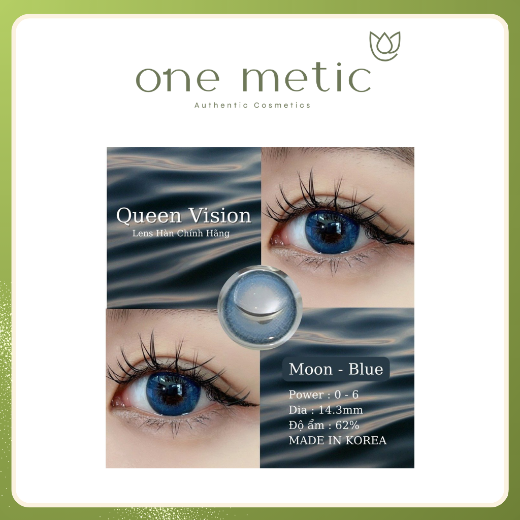 Lens Queen Vision blue 2.25 độ