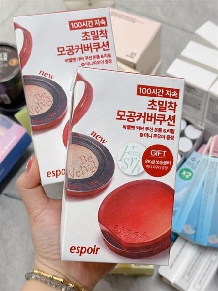 Set cushion Espoir be velvet lõi+ phủ nén 3g #21ivory