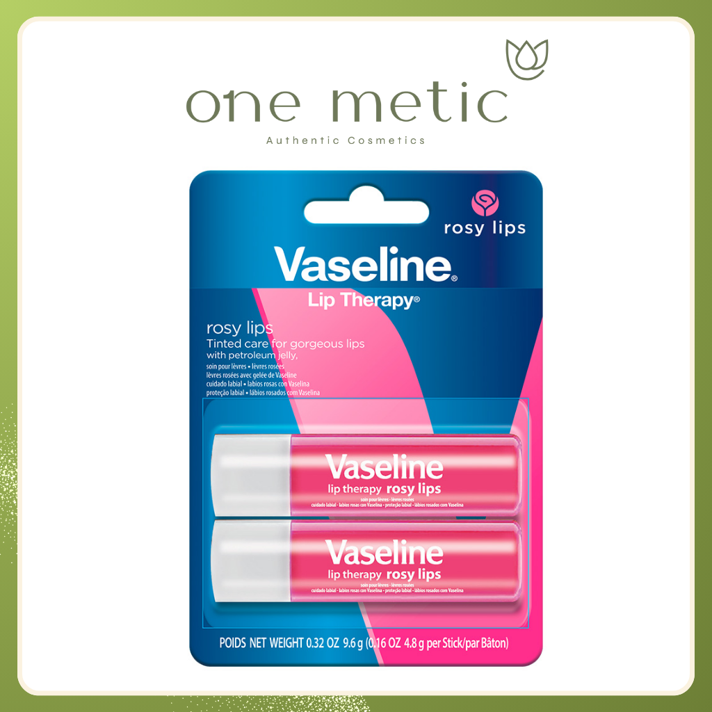 Set 2 cây son dưỡng Vaseline Rosy lips hồng 9.6g