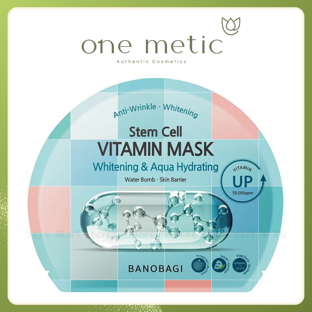 Mặt nạ Banobagi Stem Cell Vitamin Mask Whitening & Aqua Hydrating cấp ẩm cho da, sáng màu da (30g)