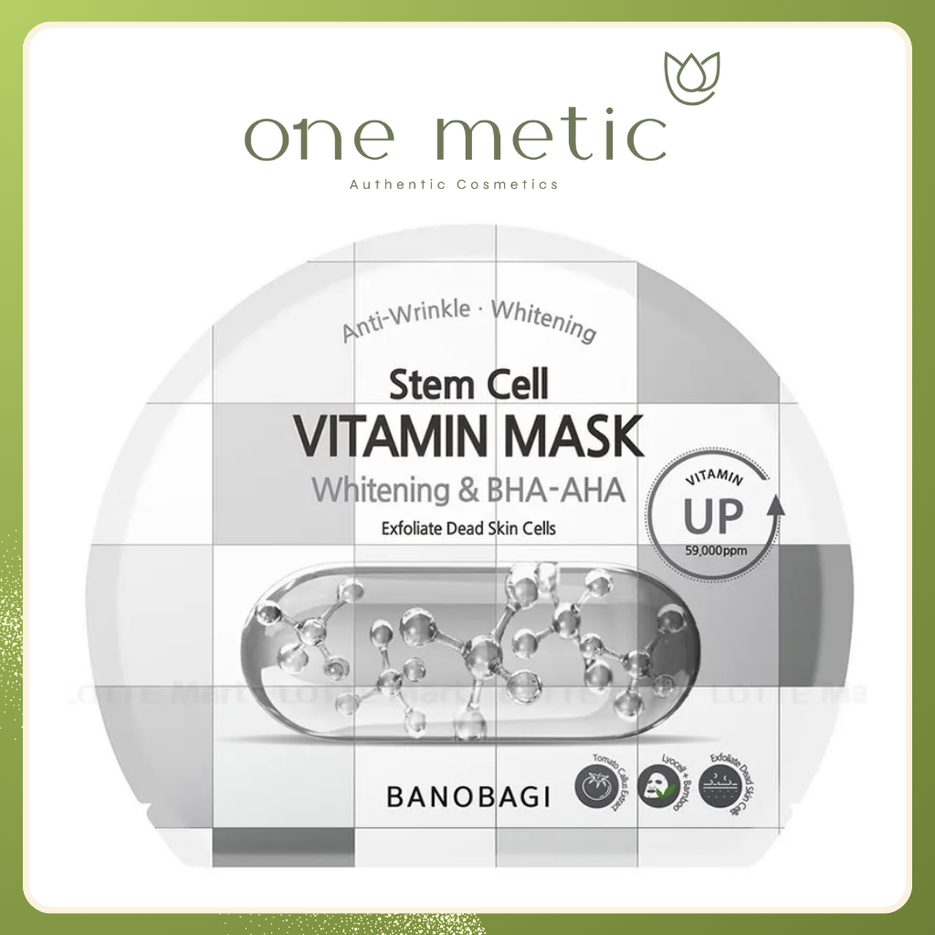 Mặt Nạ Banobagi Stem Cell Vitamin Mask Whitening and BHA-AHA 30g