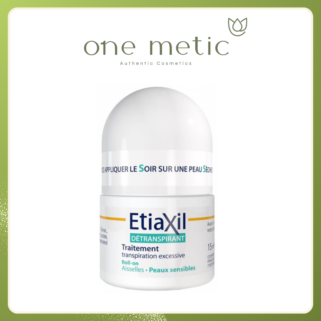 Lăn khử mùi và ngăn mùi mồ hôi dành cho da nhạy cảm 15ml. Hiệu Etiaxil (Detranspirant sensitive peaux sensibles roll-on)