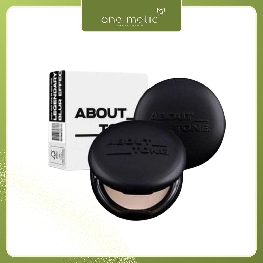 Phấn phủ about tone blur effect Powder pact Đen