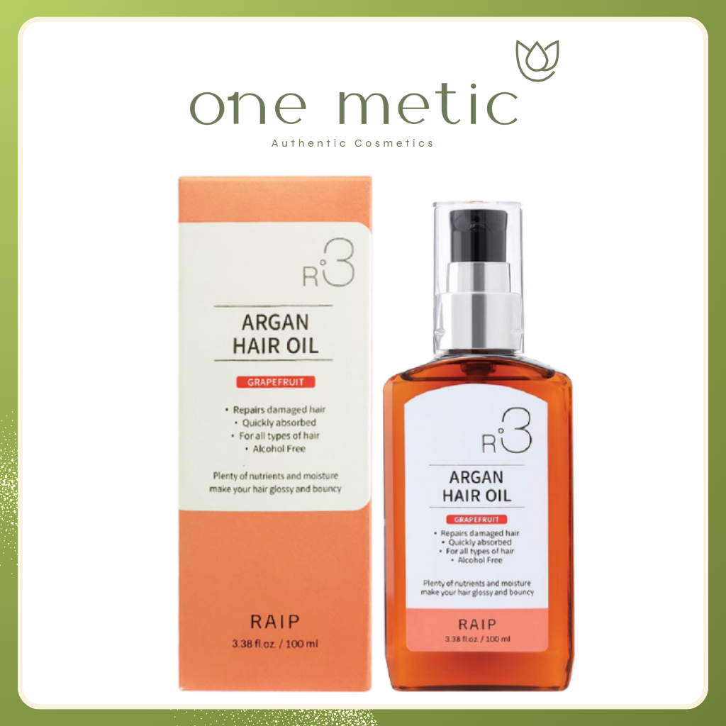 Tinh dầu dưỡng tóc RAIP R3 argan hair oil 100ml Grapefruit màu cam