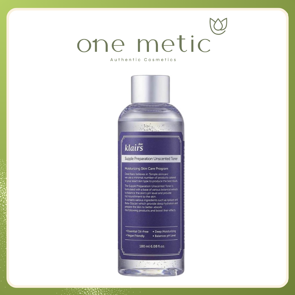 Nước hoa hồng Klairs Supple Preparation Unscented Toner 180ml