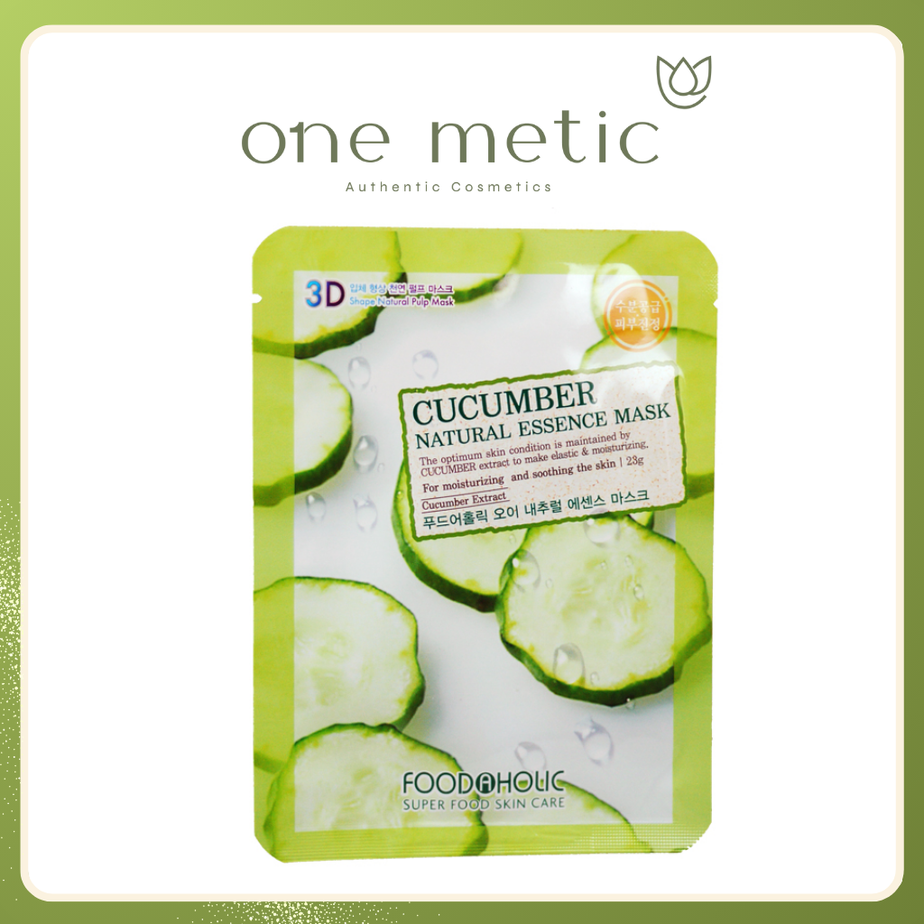 Mặt Nạ 3D Dưỡng Da Tinh Chất Dưa Leo Foodaholic Cucumber 23g