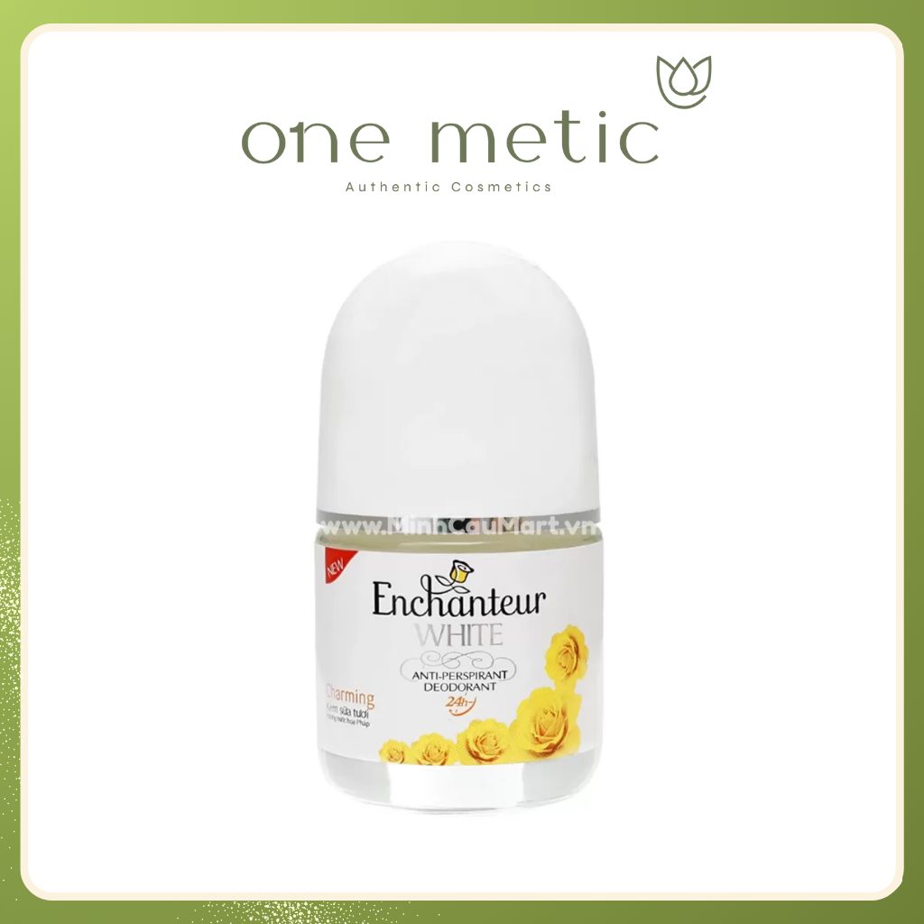 Lăn khử mùi trắng da Enchanteur White Charming 25ml vàng