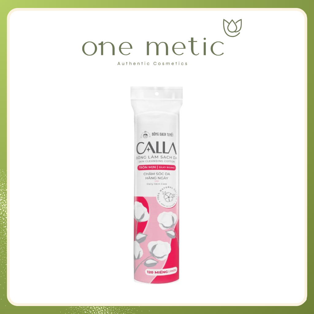 Bông tẩy trang Calla Bạch Tuyết 120 miếng