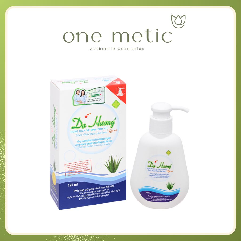 Dung dịch vệ sinh dạ Hương Xanh 120ml Nha đam vòi