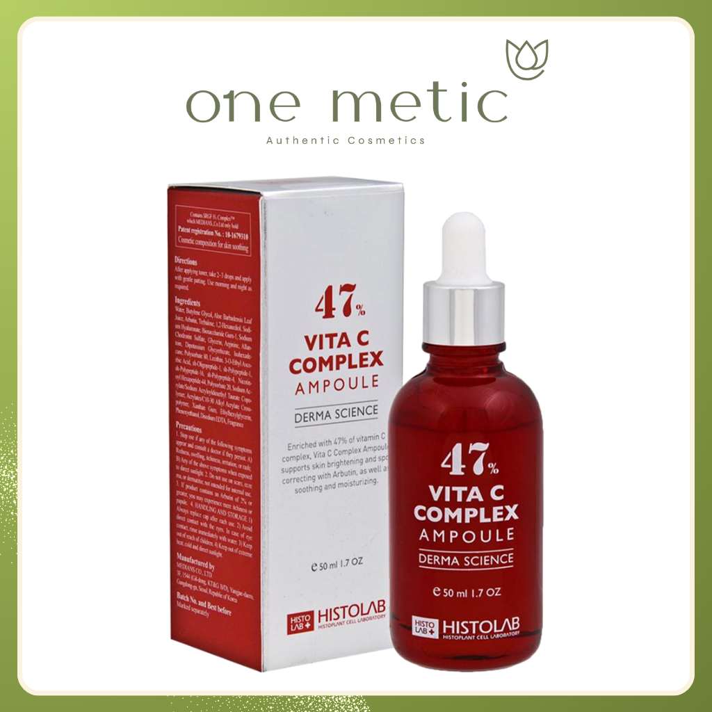 Tinh chất làm trắng, mờ thâm, se khít lỗ chân lông Vitamin C 47% Histolab 50ml