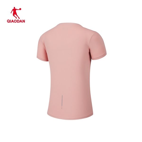 Áo phông Nữ Qiaodan, Áo Thể Thao Ngắn Tay Dệt Kim Nữ Thoáng Mát