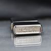 Zippo 2 Mộc Đáy Bottom Up Hoa Văn Silver Plate Titanium Coating ZN159