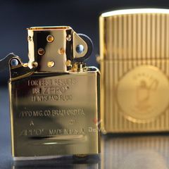 Zippo Armor Kỷ Niệm Ngày Sinh Nhà Sáng Lập Zippo Gold Plate Founder's Day Z16 Collectible