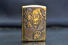 Set Zippo Armor Khắc Nổi 3D Hung Thú Thời Thượng Cổ ZD65