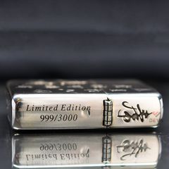 Zippo Bạc Khối Armor Khắc Chúa Sơn Lâm BK12