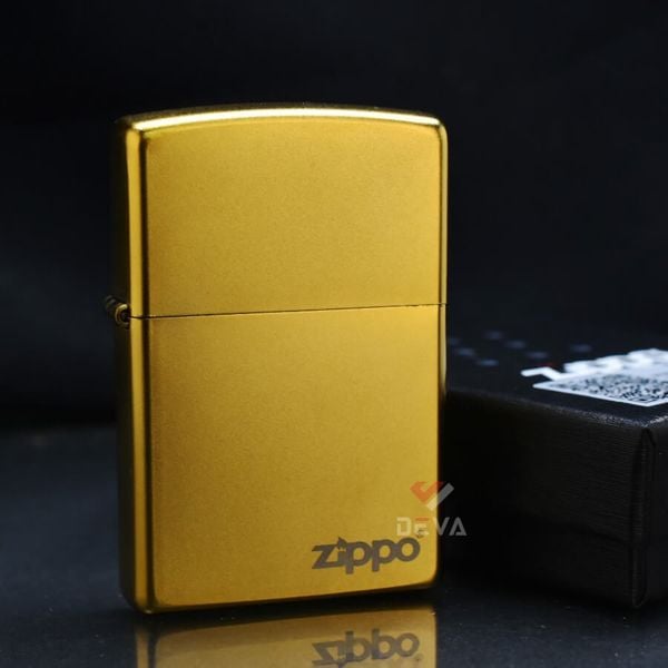 Zippo Mạ Satin Vàng Regular Street Chrome ZT08