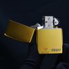 Zippo Mạ Satin Vàng Regular Street Chrome ZT08