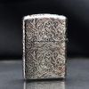 Zippo Armor Khắc Nổi Hoa Văng Trắng Cổ Điển Bản Giới Hạn ZN56