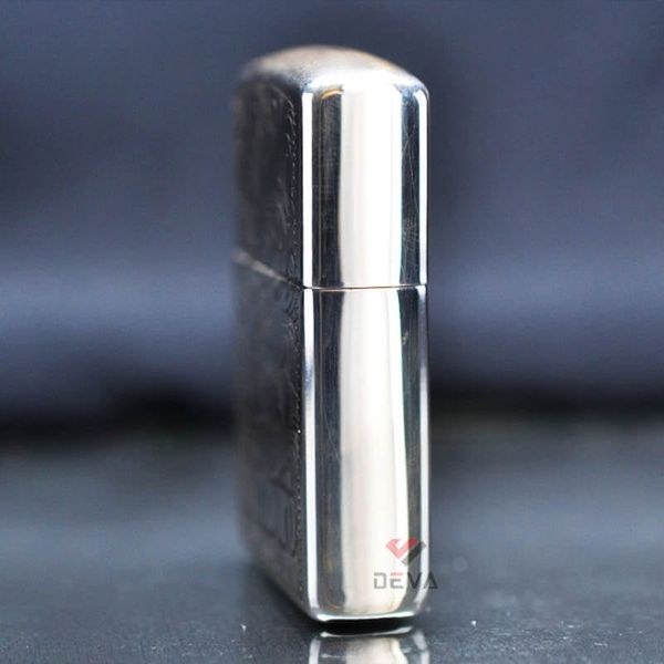 Zippo Bạc Khối Armor Khắc Hoa Văn Chủ Đề Marlboro BK64