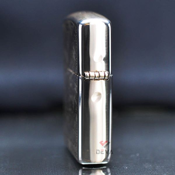 Zippo Bạc Khối Armor Khắc Hoa Văn Chủ Đề Marlboro BK64