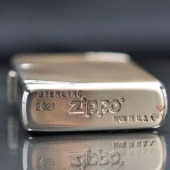 Zippo Bạc Khối Tái Bản 1937 Vintage Chặt Góc Trơn Bóng BK02