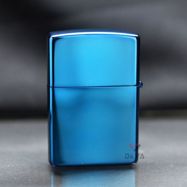 Zippo Xanh Ốp Emlem Cánh Chuồn Chuồn Khảm Đá Z294