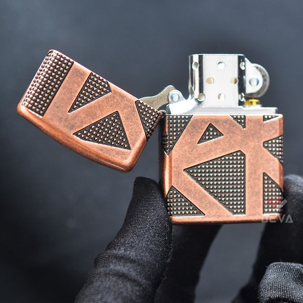 Zippo Armor Đồng Cổ Chủ Đề Hình Học Geometric 360 Design Z344