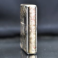 Zippo Bạc Khối Vintage Tái Bản 1937 Chặt Góc Chủ Đề Cô Gái Sexy BK07