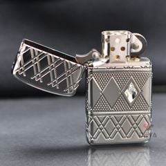 Zippo Slim Armor Chủ Đề Kim Cương Diamond Pattern Design Z334