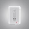 Hộp đựng thuốc lá Dinghao kèm bật lửa điện sạc USB loại 20 điếu size 6.5mm DH-9008