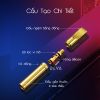 Tẩu lọc Wosda vòng đai hoa văn cho 4 size thuốc Series WSD-103