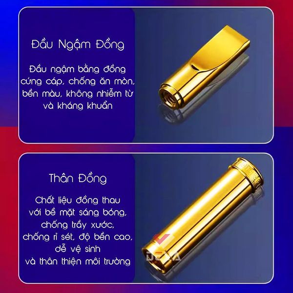 Tẩu lọc Wosda vòng đai hoa văn cho 4 size thuốc Series WSD-103