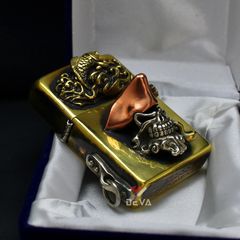 Zippo Ốp Emblem Chủ Đề Cướp Biển Caribean ZD20