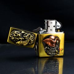 Zippo Ốp Emblem Chủ Đề Cướp Biển Caribean ZD20