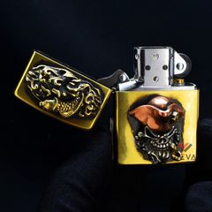 Zippo Ốp Emblem Chủ Đề Cướp Biển Caribean ZD20